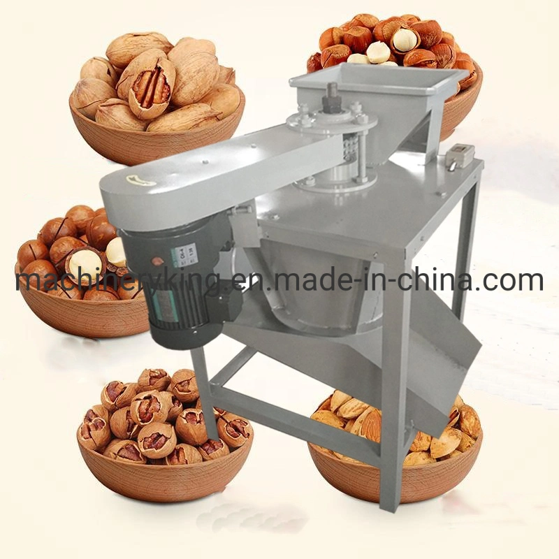 Food Macadamia Nut Almond Deshelling Cracking Cracker Processing Machine