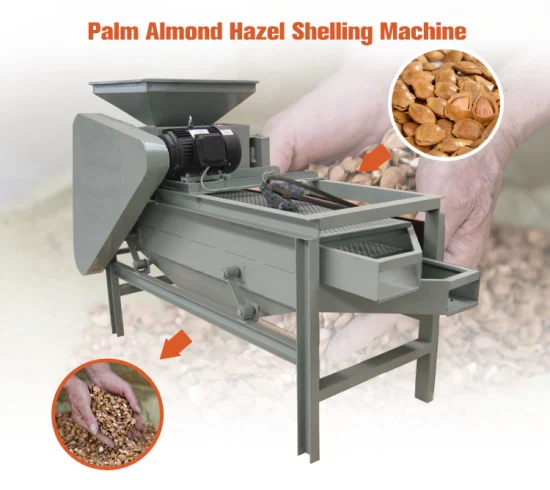 Vendita calda Pecan di nocciole Pecan Cracking Nut Huller Cracker Breaking Mandorla Peeling Machine