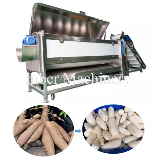 Macchina automatica industriale per la pulizia della manioca della patata dolce della verdura della frutta per il progetto Manioca Garri